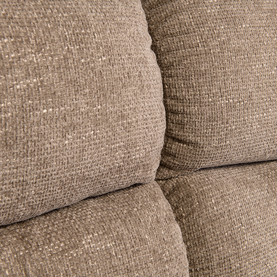 Leda Fabric Electric Recliner 2 Seater Sofa With USB In Sand