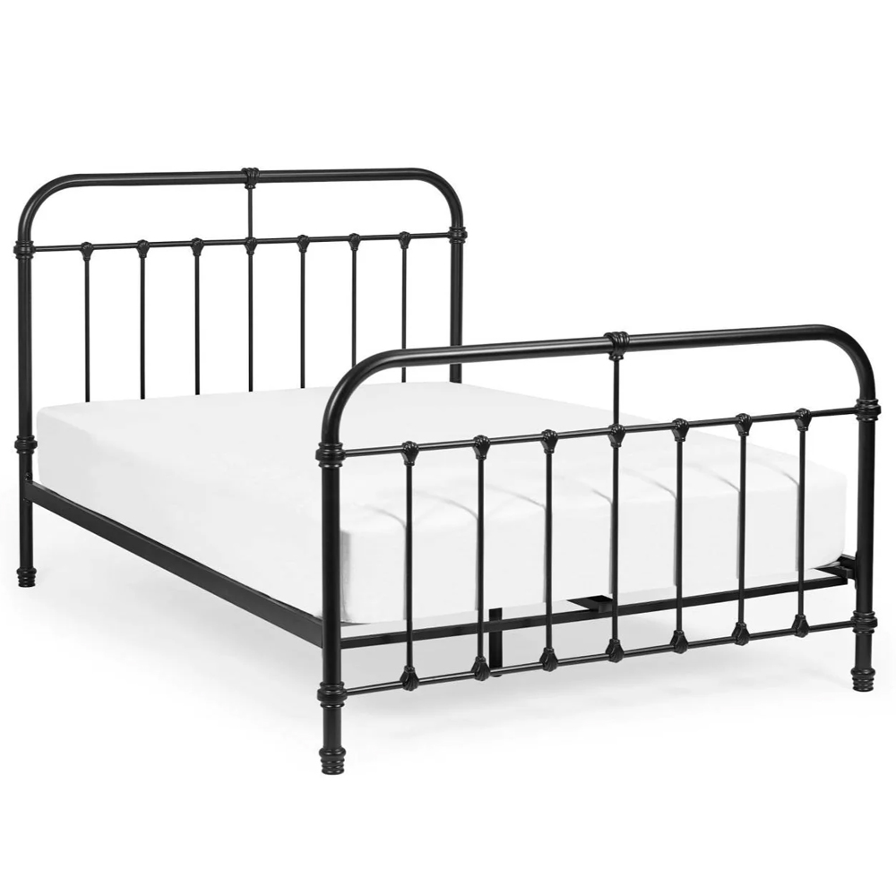 Leduc Metal King Size Bed - Black