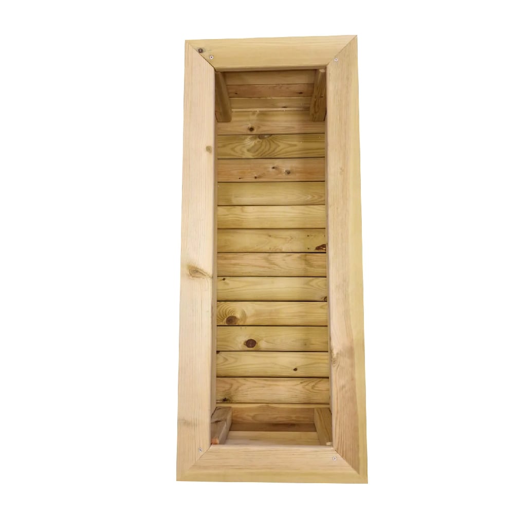 Ledyard Wooden Rectangular Planter In Natural