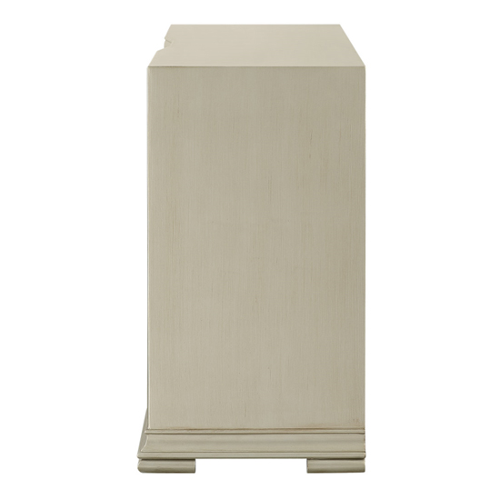 Leeds Mirrored Chest Of 5 Drawers In Champagne Furniture in Fashion