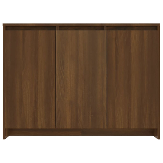 Leehi Wooden Sideboard With 3 Doors In Brown Oak_3
