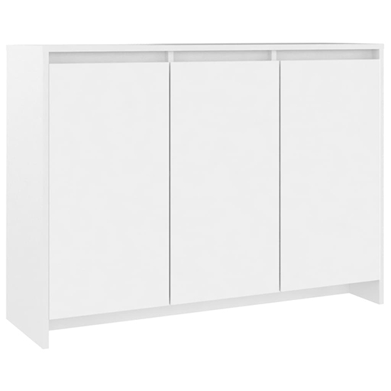 Leehi Wooden Sideboard With 3 Doors In White_4
