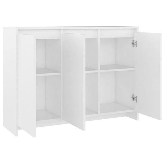 Leehi Wooden Sideboard With 3 Doors In White