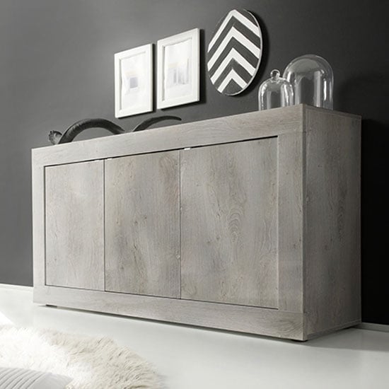 Read more about Taylor wooden sideboard in white pine with 3 doors