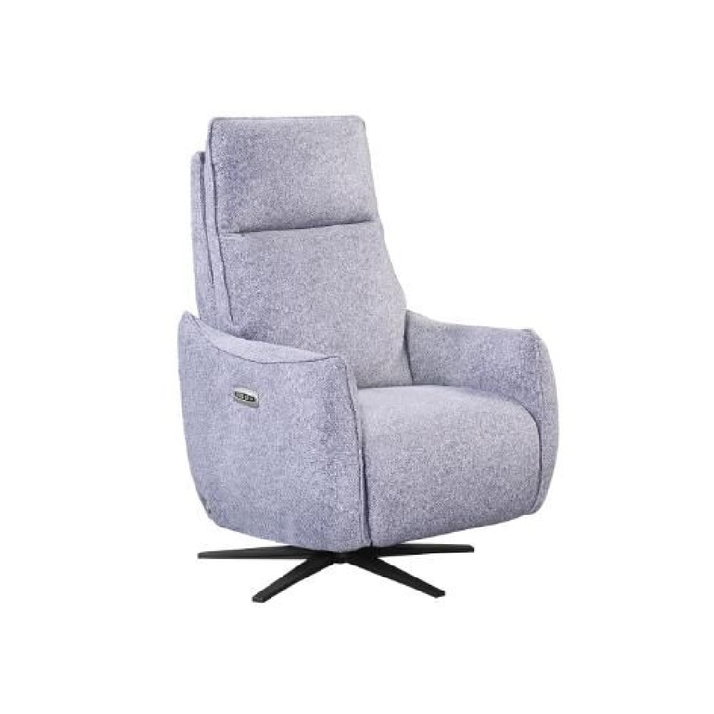 Read more about Leiria fabric recliner 1 seater sofa in grey