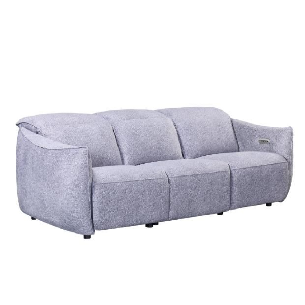 Read more about Leiria fabric recliner 3 seater sofa in grey