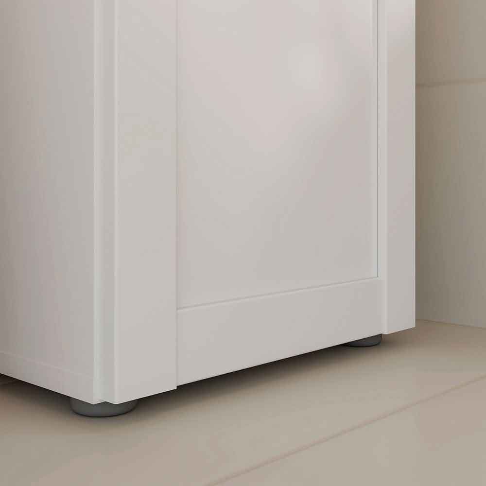 Leko Wooden Bathroom Storage Cabinet with 1 Door 1 Drawer in White