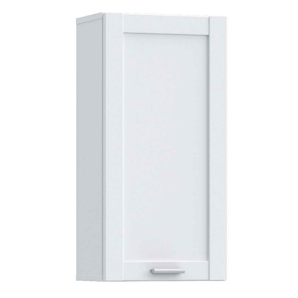 Leko Wall Mounted Wooden Bathroom Storage Unit with 1 Door in White