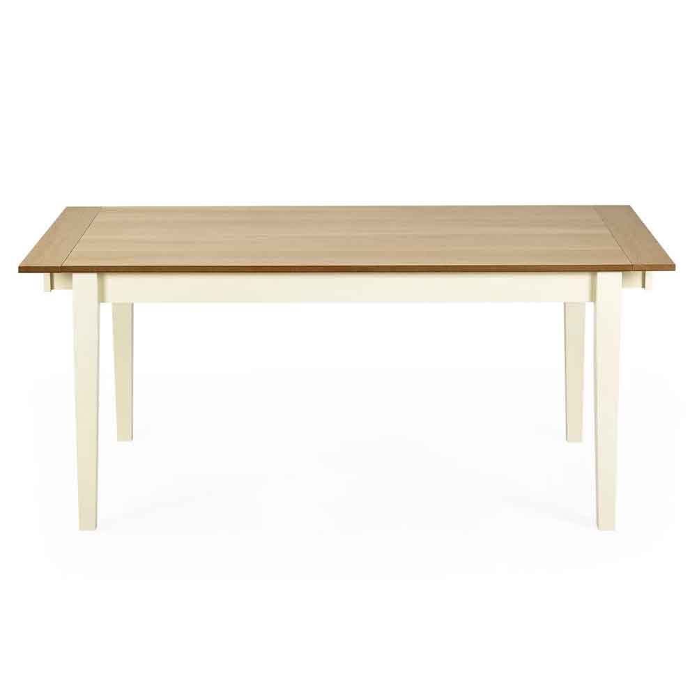 Lelmira Wooden Extending Dining Table in Satin Black
