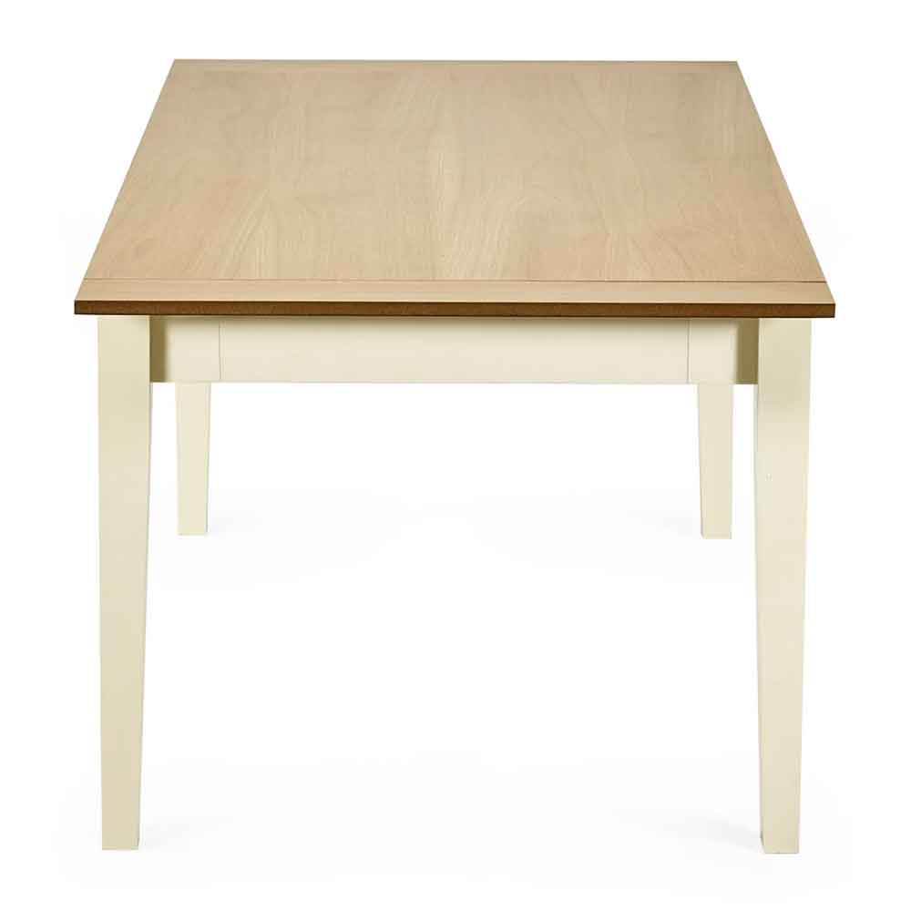 Lelmira Wooden Extending Dining Table in Satin Black