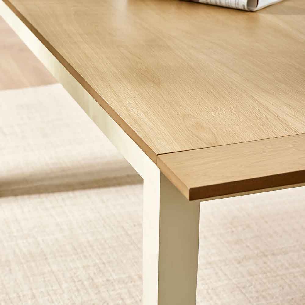 Lelmira Wooden Extending Dining Table in Satin Black
