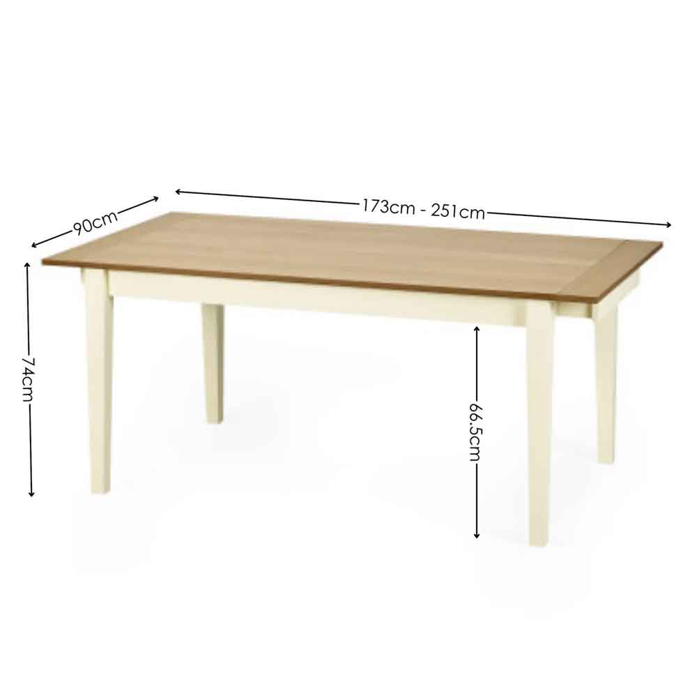 Lelmira Wooden Extending Dining Table in Satin Black