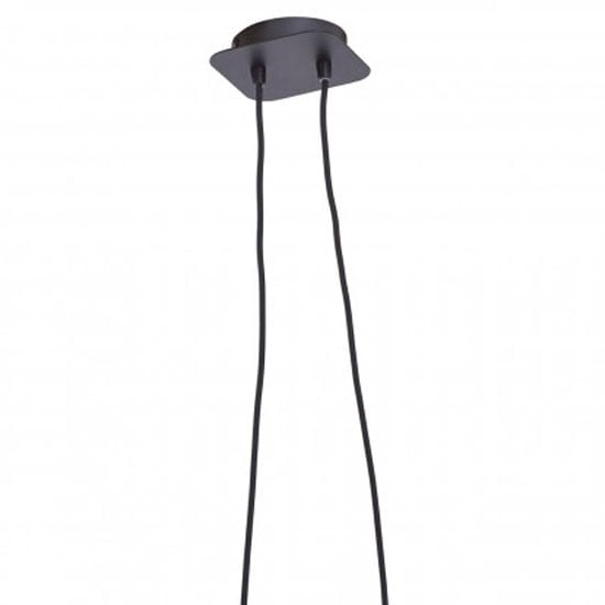 Lena 2 Bulbs Pendant Light In Matte Black