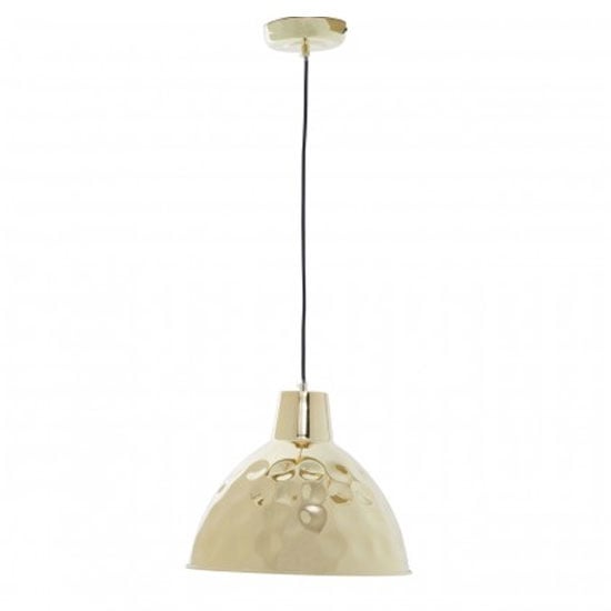 Read more about Lena hammered pendant light in gold