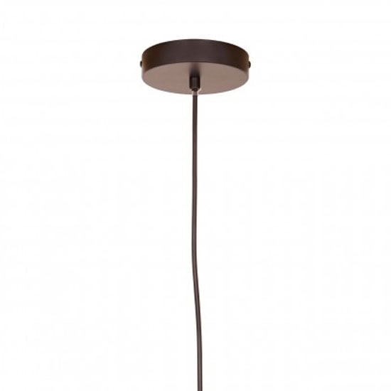 Lena Iron Pendant Light In Matte Black