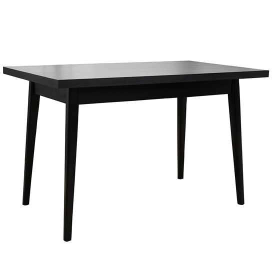 Lenci Wooden Dining Table With Black Top And Black Legs Furniture in