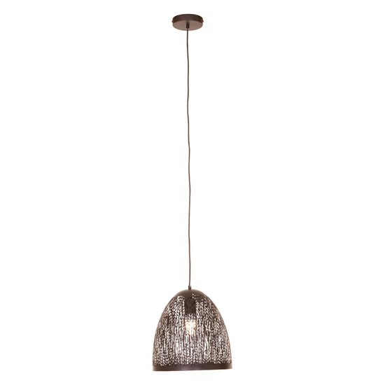 Lennon Bell Shaped Iron Pendant Light In Black