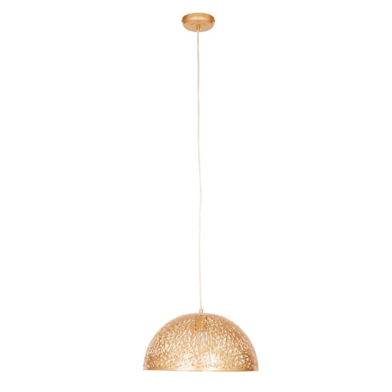 Lennon Dome Shaped Iron Pendant Light In Gold