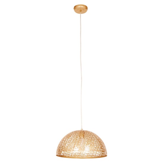 Lennon Dome Shaped Iron Pendant Light In Gold