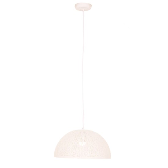Read more about Lennon dome shaped iron pendant light in white