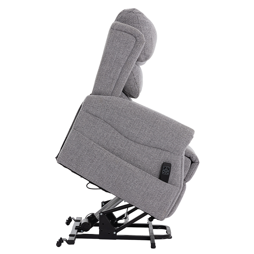 Lenoir Fabric Electric Recliner Chair In Dove
