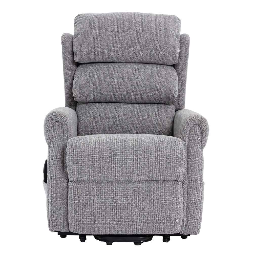 Lenoir Fabric Electric Recliner Chair In Dove