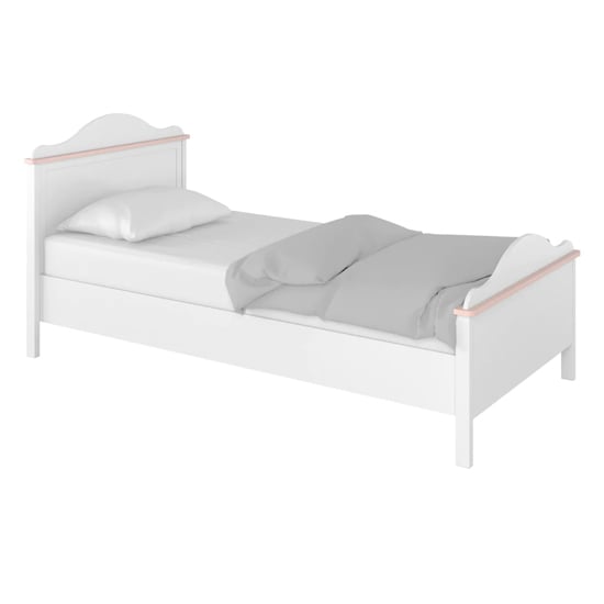 Product photograph of Lenoir Kids Wooden Single Bed In Matt White from Furniture in Fashion