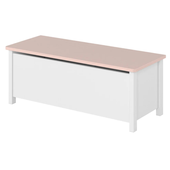 Read more about Lenoir kids wooden toy box in matt white