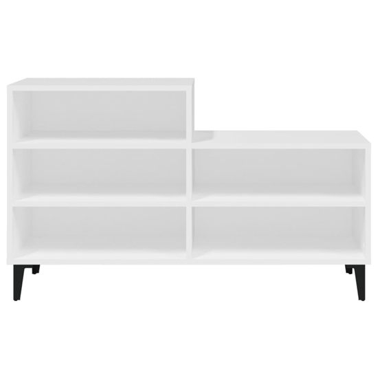 Lenoir Wooden Shoe Storage Rack With 5 Shelves In White