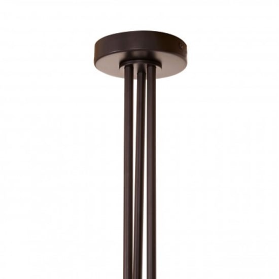 Lenox 3 Bent Arm Pendant Light In Black And Gold