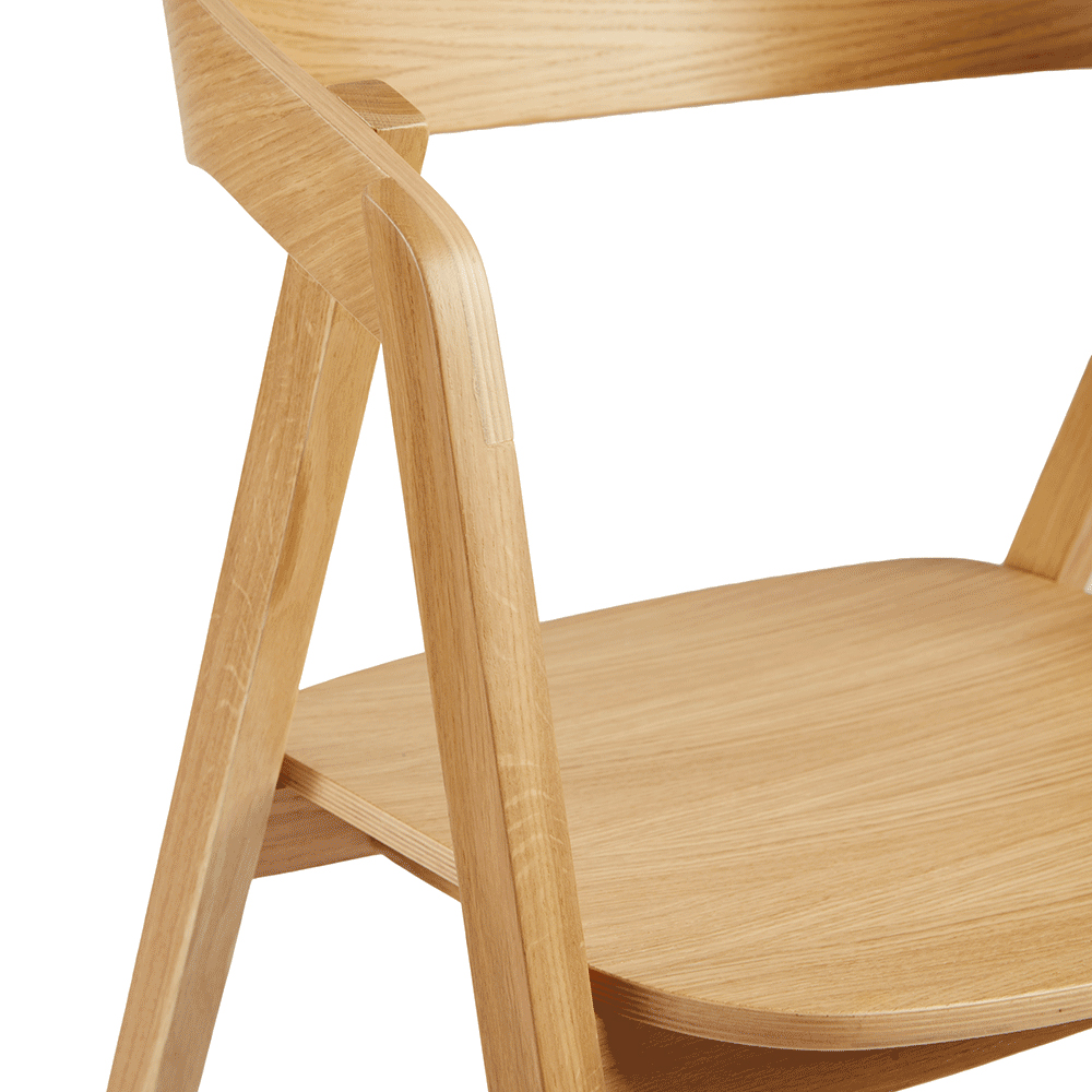 Lenox Wooden Stacking Armchair In Natural Oak