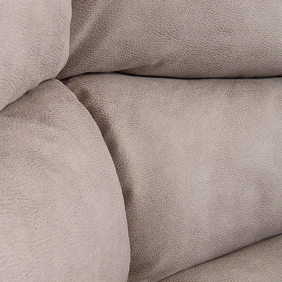 Leo Fabric Electric Recliner Armchair In Natural