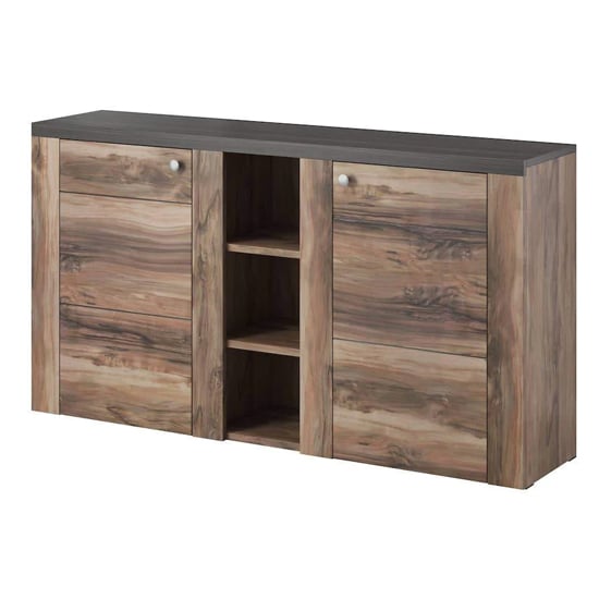 Read more about Leon wooden sideboard with 2 doors in satin oak