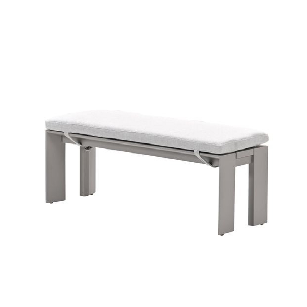 Leonidas Aluminium Corner Garden Dining Set In Taupe