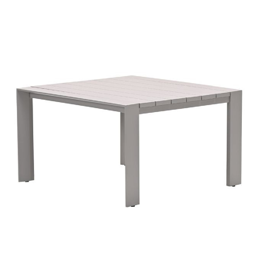Leonidas Aluminium Corner Garden Dining Set In Taupe