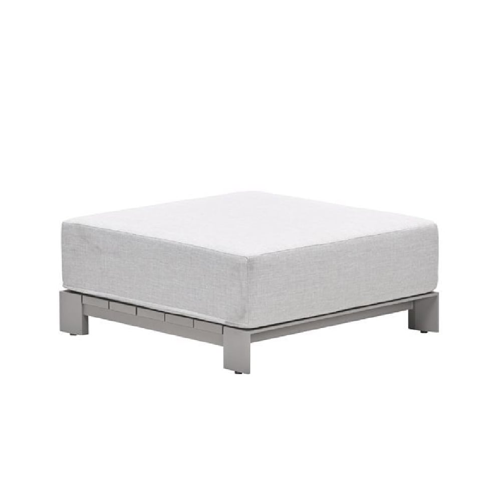 Leonidas Aluminium Garden Coffee Table With Cushion In Taupe