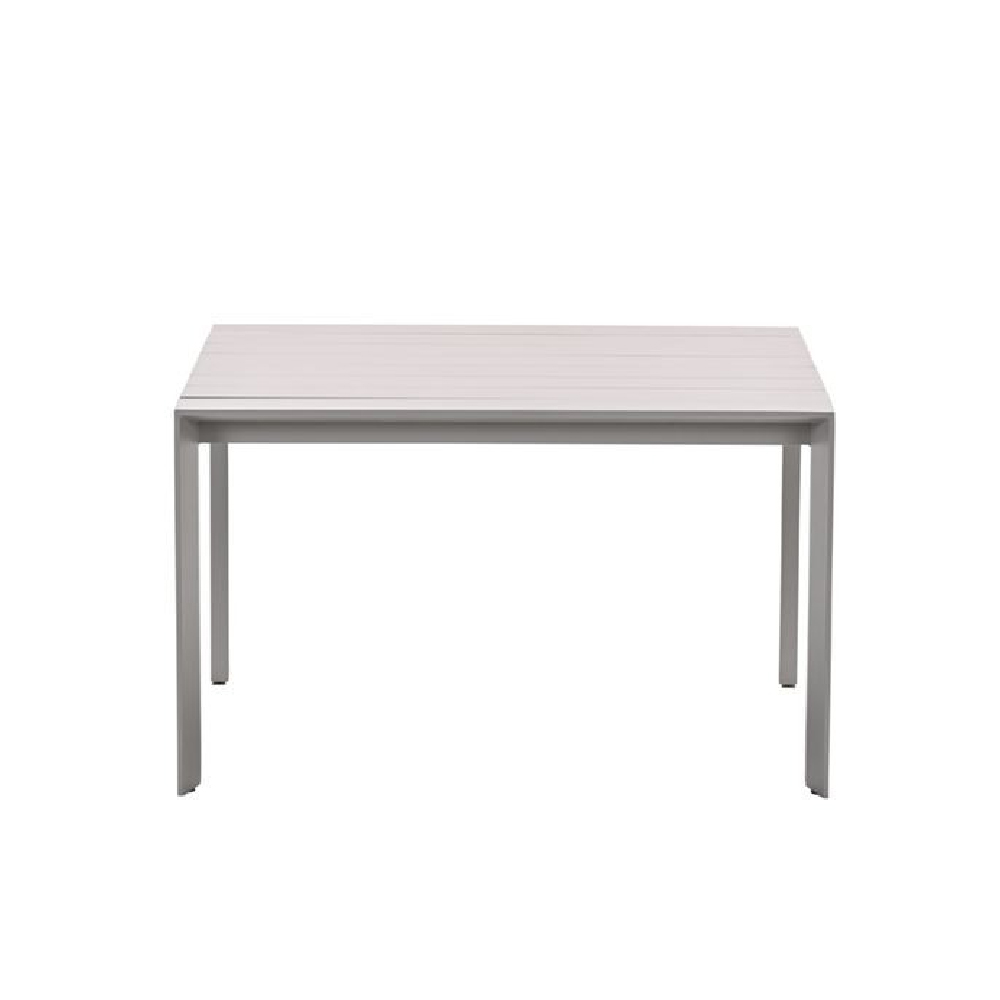 Leonidas Aluminium Garden Dining Table In Taupe