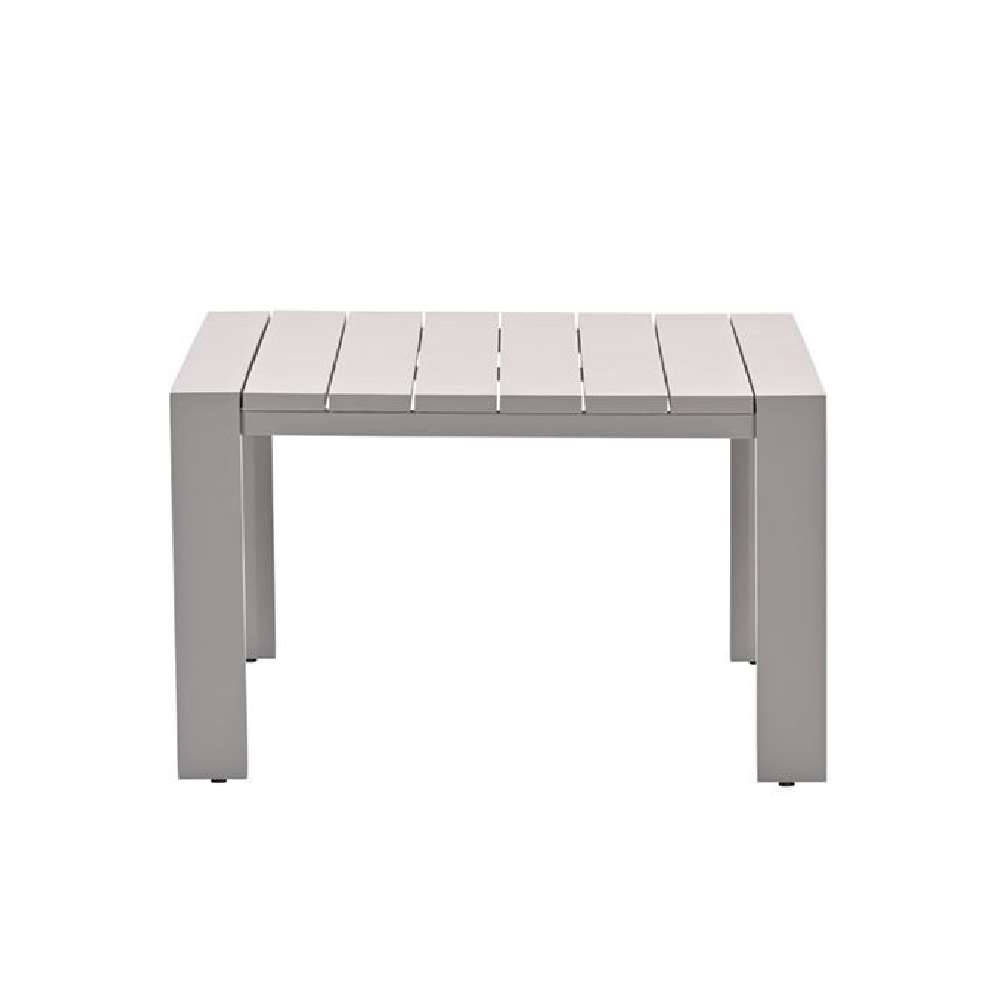 Leonidas Aluminium Garden Dining Table In Taupe