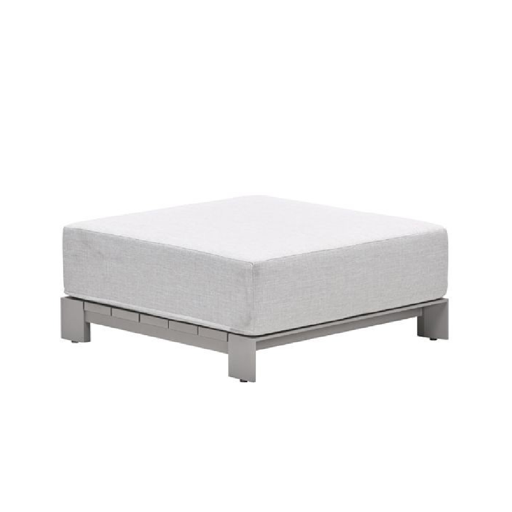 Leonidas Aluminium Garden Sofa Set With Coffee Table In Taupe