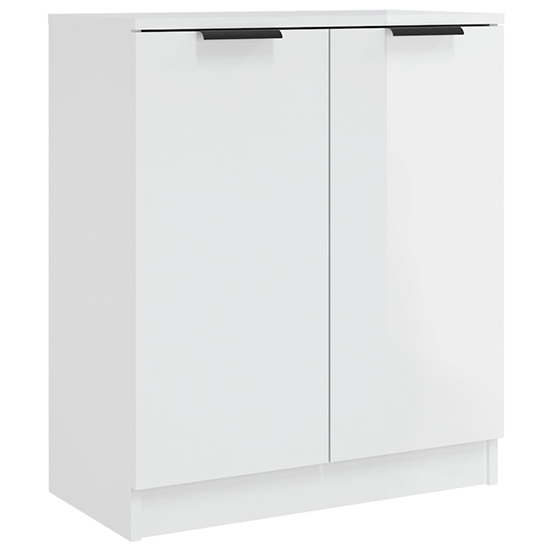 Leslie High Gloss Sideboard With 2 Doors In White_2