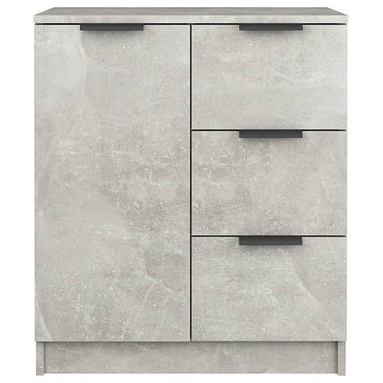 Leslie Sideboard With 1 Door 3 Drawers In Concrete Effect_4