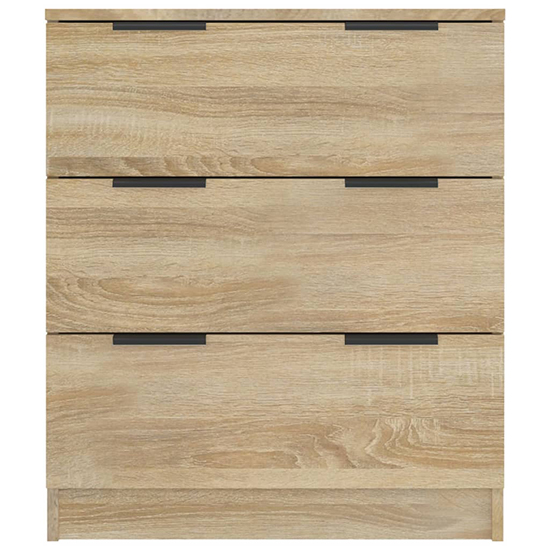 Leslie Wooden Chest Of 3 Drawers In Sonoma Oak
