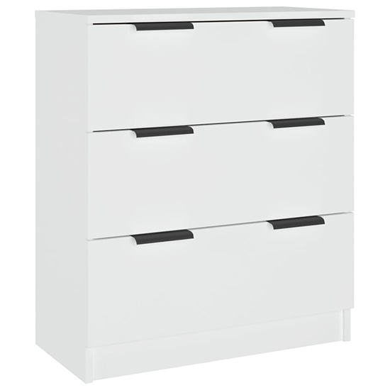 Leslie Wooden Chest Of 3 Drawers In White