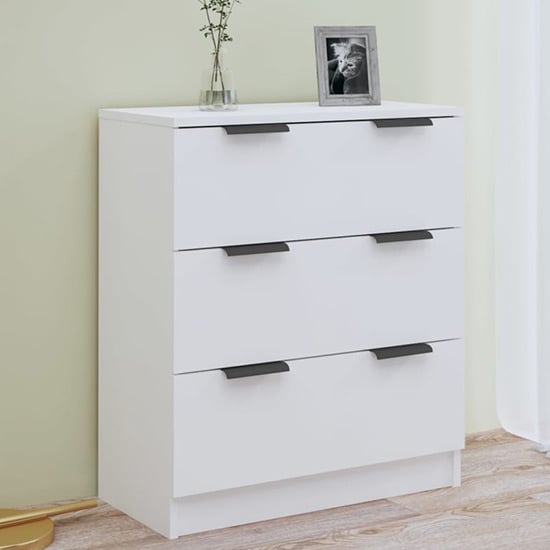 Leslie Wooden Chest Of 3 Drawers In White Furniture in Fashion