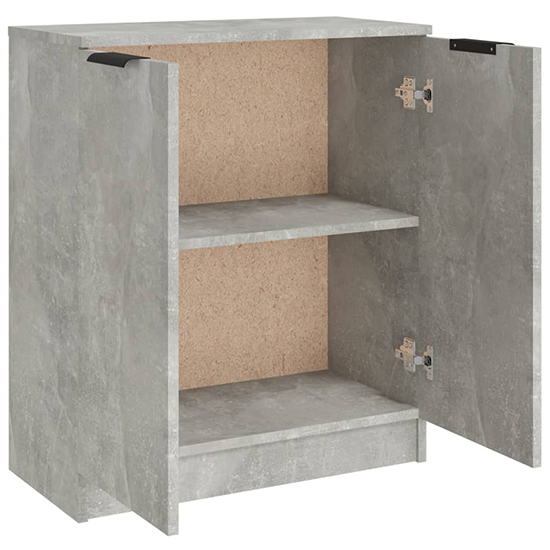 Leslie Wooden Sideboard With 2 Doors In Concrete Effect_4