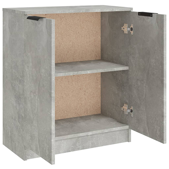 Leslie Wooden Sideboard With 2 Doors In Concrete Effect