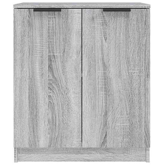 Leslie Wooden Sideboard With 2 Doors In Grey Sonoma Oak