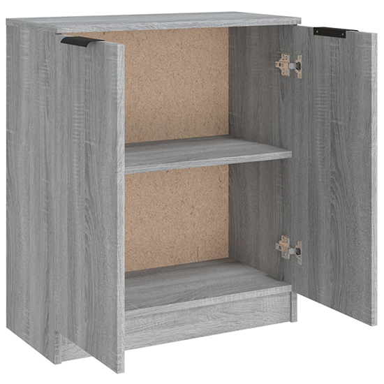 Leslie Wooden Sideboard With 2 Doors In Grey Sonoma Oak