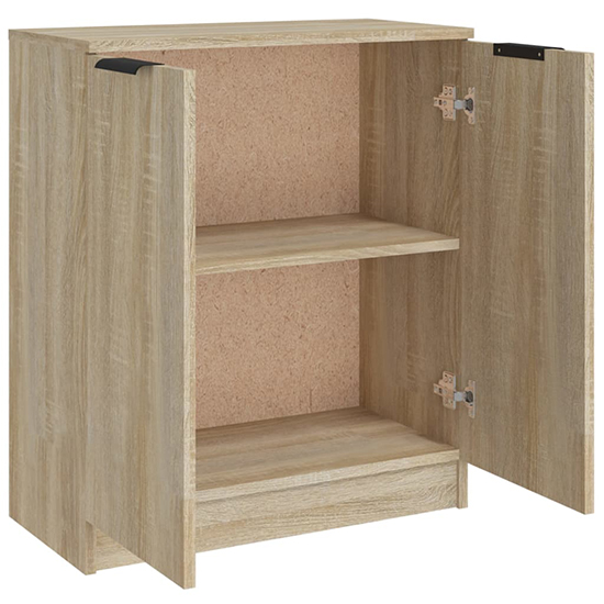 Leslie Wooden Sideboard With 2 Doors In Sonoma Oak