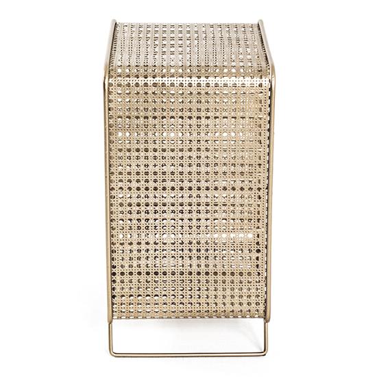 Lethbridge Metal Bottle Rack In Gold